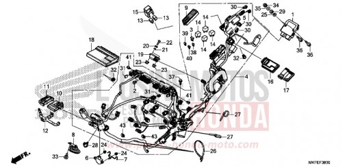 FAISCEAU DES FILS CBR1000S1K de 2019